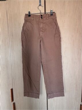 Everlane Women's Cropped Straight-Leg Pants in Brown